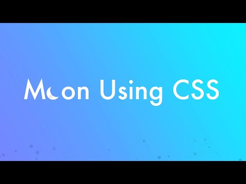Moon Using CSS
