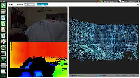 3D Stereo vision for depth sensing & mapping on Nvidia Jetson TX2 with ZED camera
