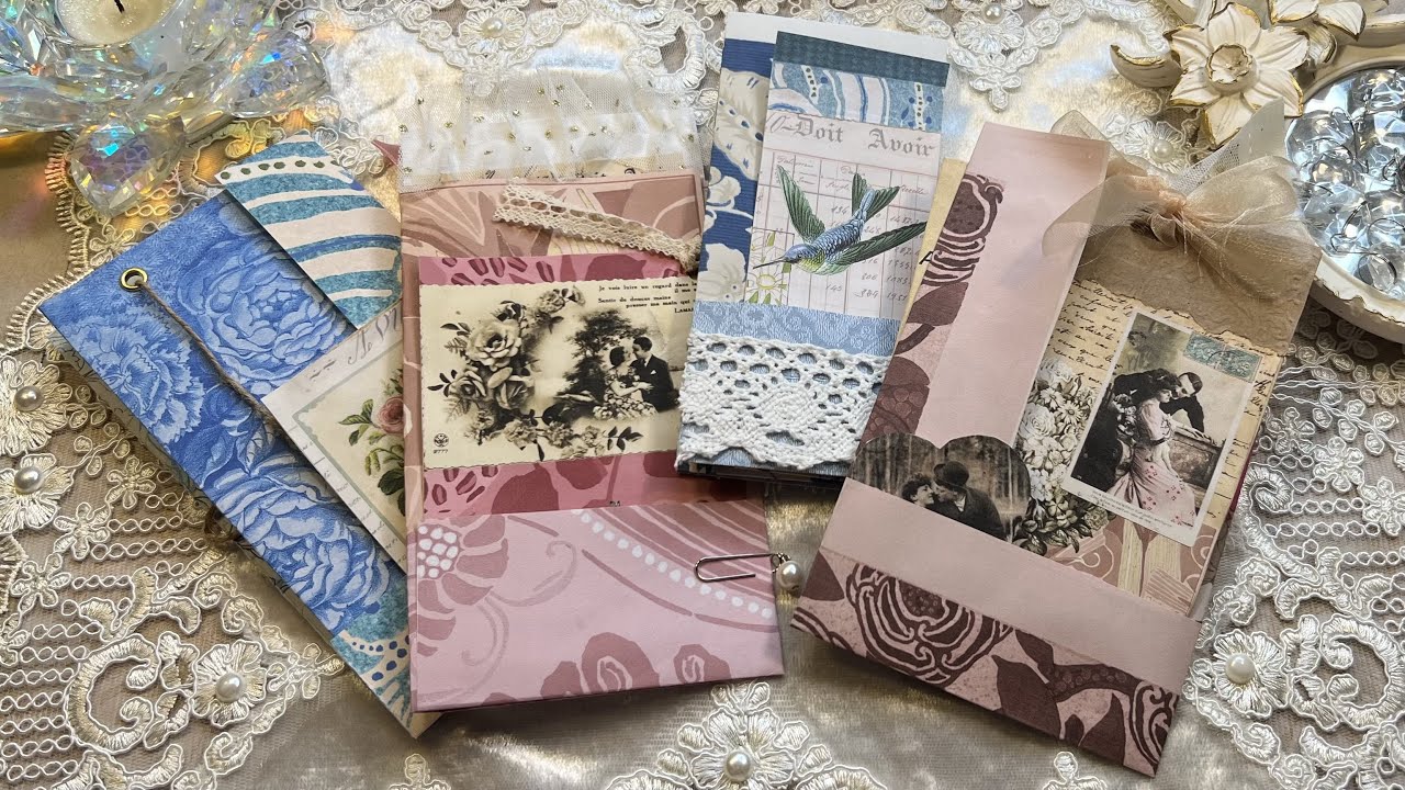 60 ~  عمل تاقات منوعه وجميلة لجورنال  Makeing tags for junk journal