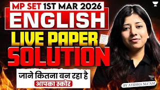 MP SET Exam Analysis  | MP SET English Literature Paper Solution 2026 | MP SET 2026 Paper Analysis screenshot 5