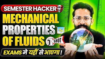 🧨Mechanical Properties of fluids | Detailed One shot |Notes |Pyqs | Imps |Hsc Board physics |class12