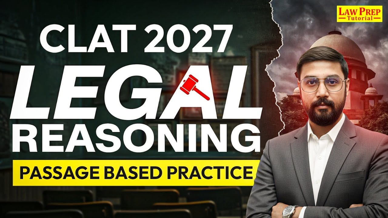 CLAT 2027 Legal Reasoning Passage Based Questions Practice | How to ...