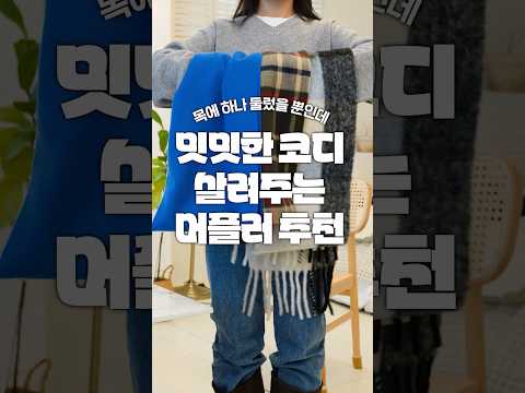 밋밋한 코디 살려주는 머플러 #잘샀템