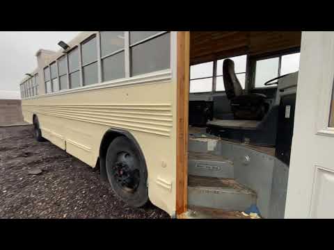 Schoolie conversion (school bus makeover) Day 1 clean out and design prep