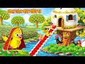 গাছের ডালে সাদামাটির ঘর | Gacher Dale Sada Matir Ghor | Bangla Cartoon | Moral Story | Tuni Pakhi