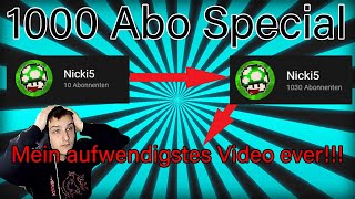 1000 Abo Special | Mein Aufwendigstes Video | Nicki5