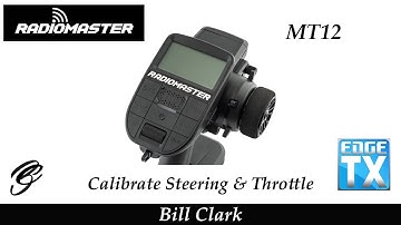 RadioMaster MT12 Calibrate Steering & Throttle