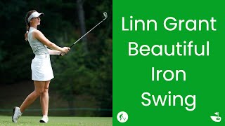 LPGA Hot Rookie Linn Grant Beautiful Iron Swing  #lpga #전인지 #golf