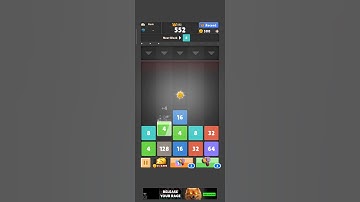 🔢 Drop the Number 🎮 Fun Merge Puzzle Game | #Shorts