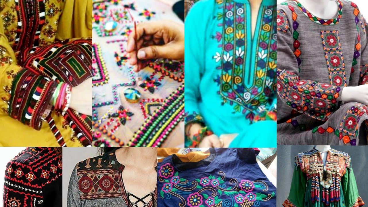 Stylish Branded Kurti Designs With Kashmiri And Balochi Embroidery