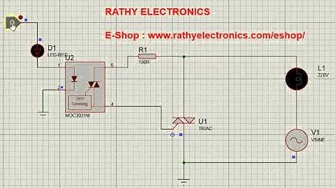 Controlling AC Appliance using Triac & Opto Coupler