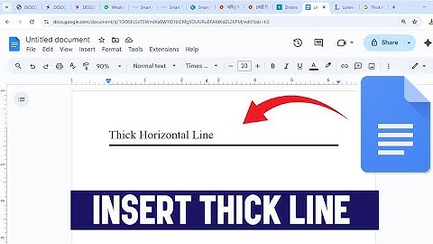 Hoe maak je een dikke horizontale lijn in Google Docs