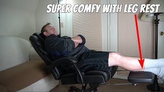 Big and Tall High Back Review - 400LBS Reclining Office Chair with Footrest