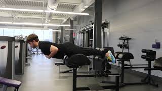Razor Curl sur back extension | Razor Curl on back extension