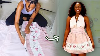 Upcycling Curtains Into A Dress As A Gift by Goodful 7,723 views 1 year ago 9 minutes, 4 seconds