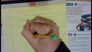 Mr. Lachapelle Explains: Use Linear Models to Make Predictions