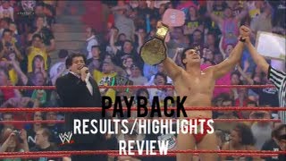 WWE Payback 2013 Full Show Results/Highlights and Review, 3 New Champions, Rob Van Dam Returns!
