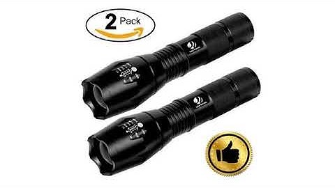 Must See Review 2017! YIFENG XML-T6 1000 Lumens Super Bright CREE LED Tactical Flashlight with 5..