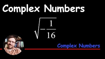 Square Root of a Negative Fraction √-1/16