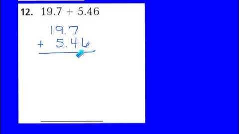 Lesson 3.8 Add Decimals