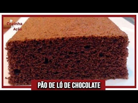 Vídeo: Bolo De Ló De Chocolate Para Rolinhos