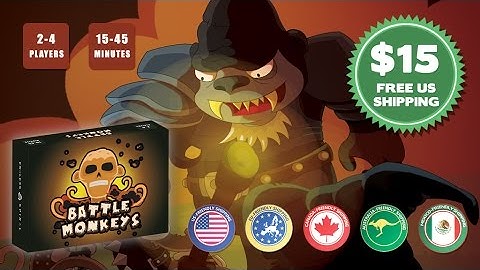 Battle Monkeys - A Game of Chimp Combat and Simian Spells for 2-4 Players.