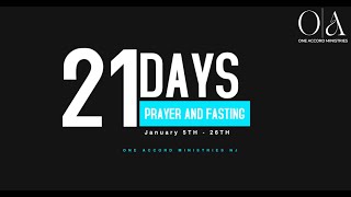 Rev. Joe Hansen: Launch Of 21 Days Fasting and Prayers