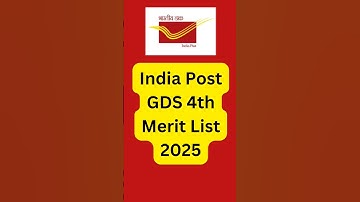 India Post GDS 4th Merit List 2025 🔥 | Cut-Off Marks & Result Date Update!#job #shorts #short #jobs