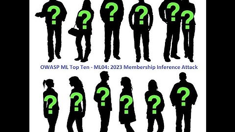 OWASP Machine Learning Top 10 - ML04:2023 Membership Inference Attack