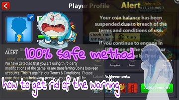 8 ball pool | latest trick to get rid of warning or alert from your account