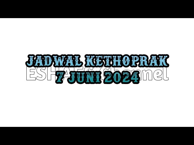 Jadwal Kethoprak Hari Ini. Jumat 7 Juni 2024 class=