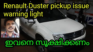 Renault Duster checking engine warning lamp problem