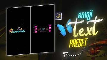 New Viral Emoji Text Animation Video Editing 😍 trending video editing | Alight Motion | #xml #preset