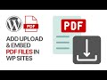 Add PDFs to WordPress Easily Without Plugins 📄