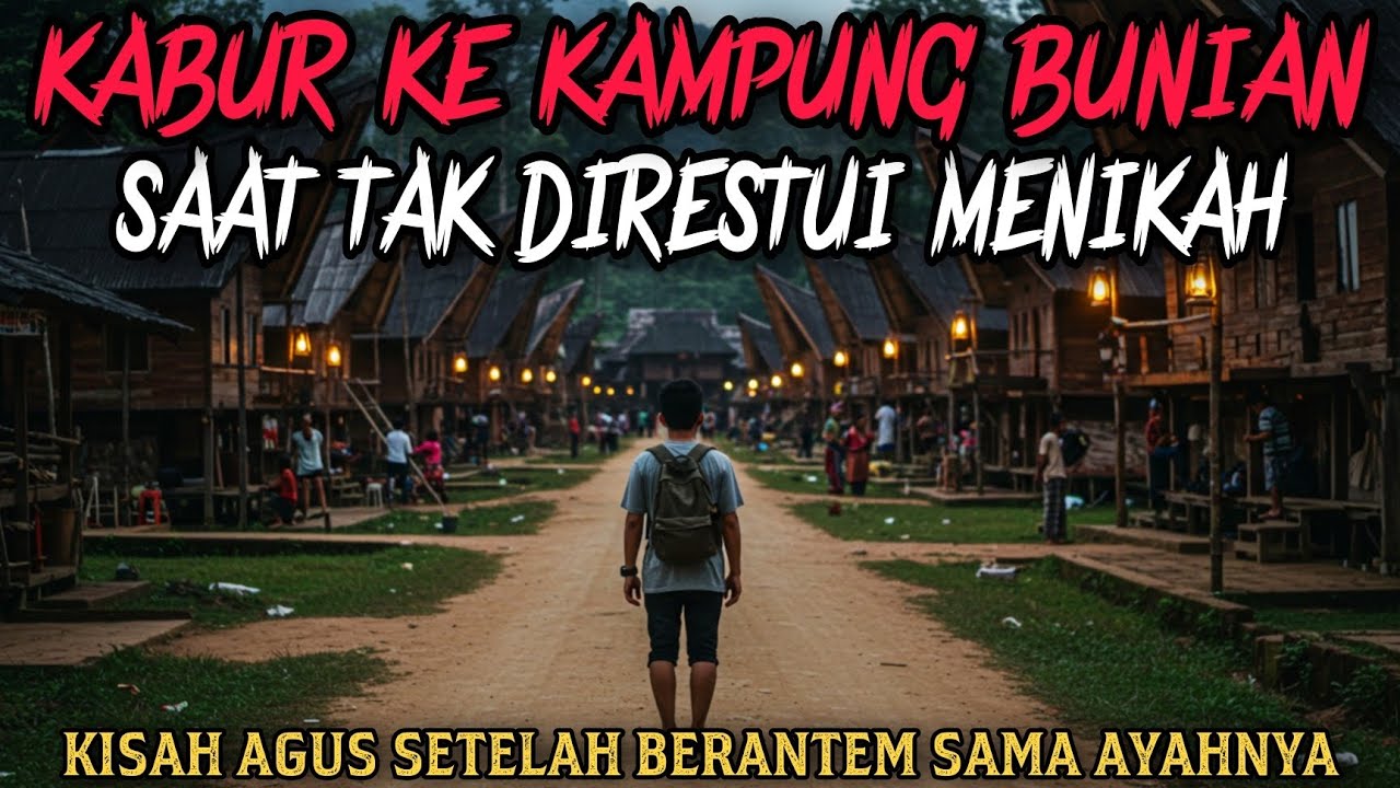 MASUK KAMPUNG BUNIAN SAAT KABUR DARI RUMAH KARENA TIDAK DIRESTUI MENIKAH - cerita mistis