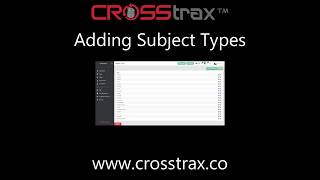 Adding Subject Types
