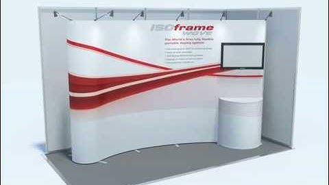 ISOframe Wave Assembly  for a Modular Exhibition Stand