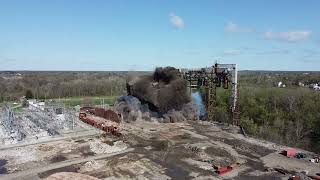 Niles Power Plant Demolition - Drone Footage