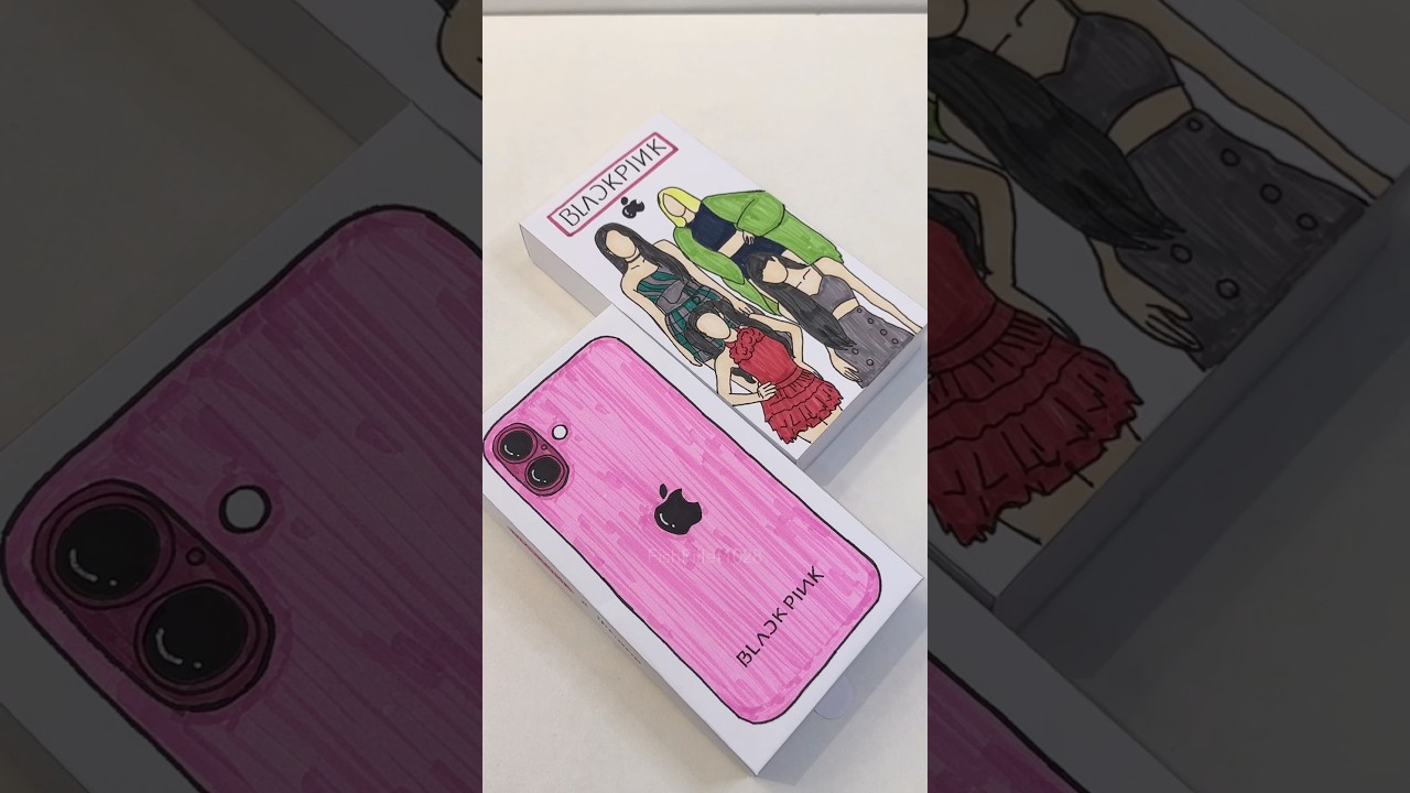 Blackpink Iphone 16 unboxing! #iphone #diy #blackpink #unboxing #apple #squish