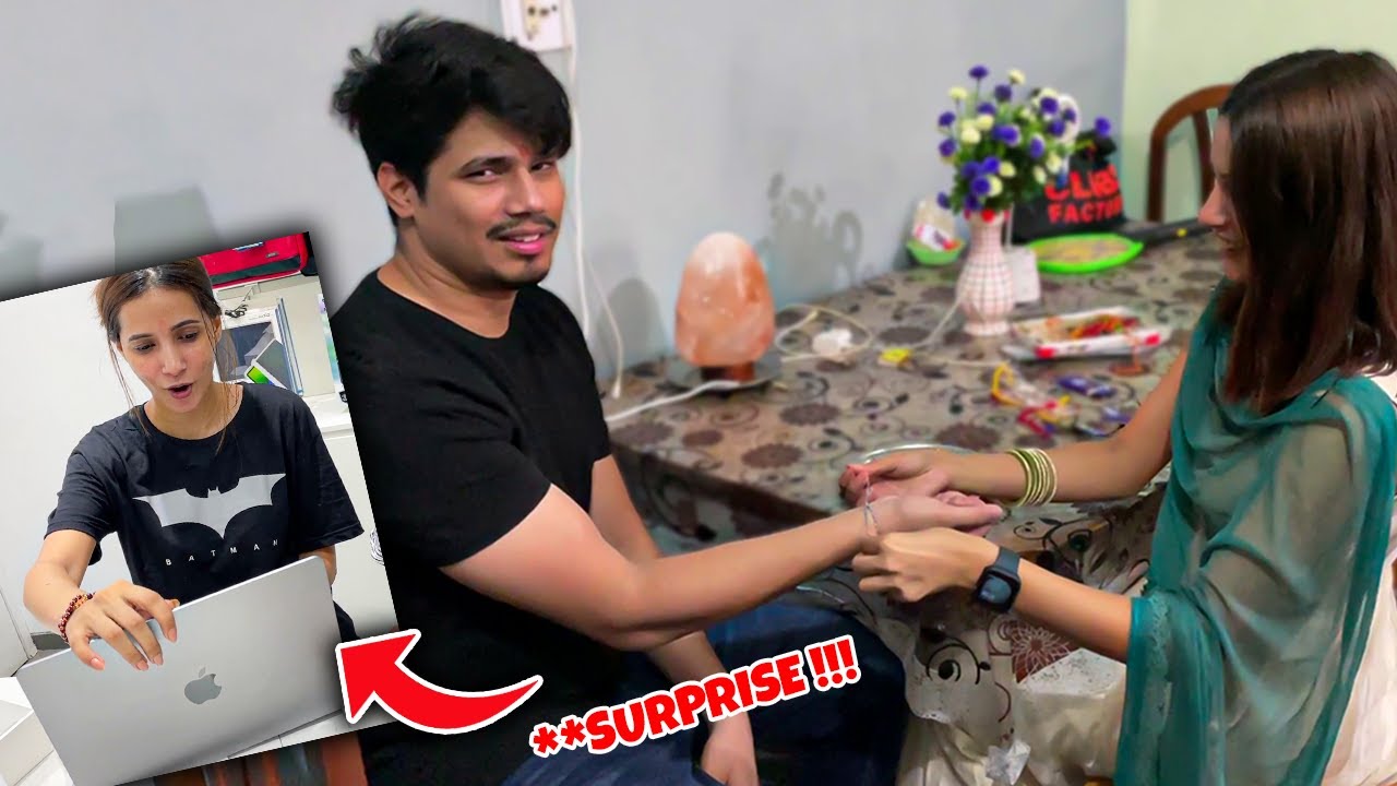 I Surprised My Sister with MACBOOK 😍| RAKSHABANDHAN VLOG
