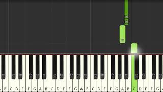 Danke Schoen Kurt Schwabach [Easy Piano Tutorial] (Synthesia) Right Hand Only