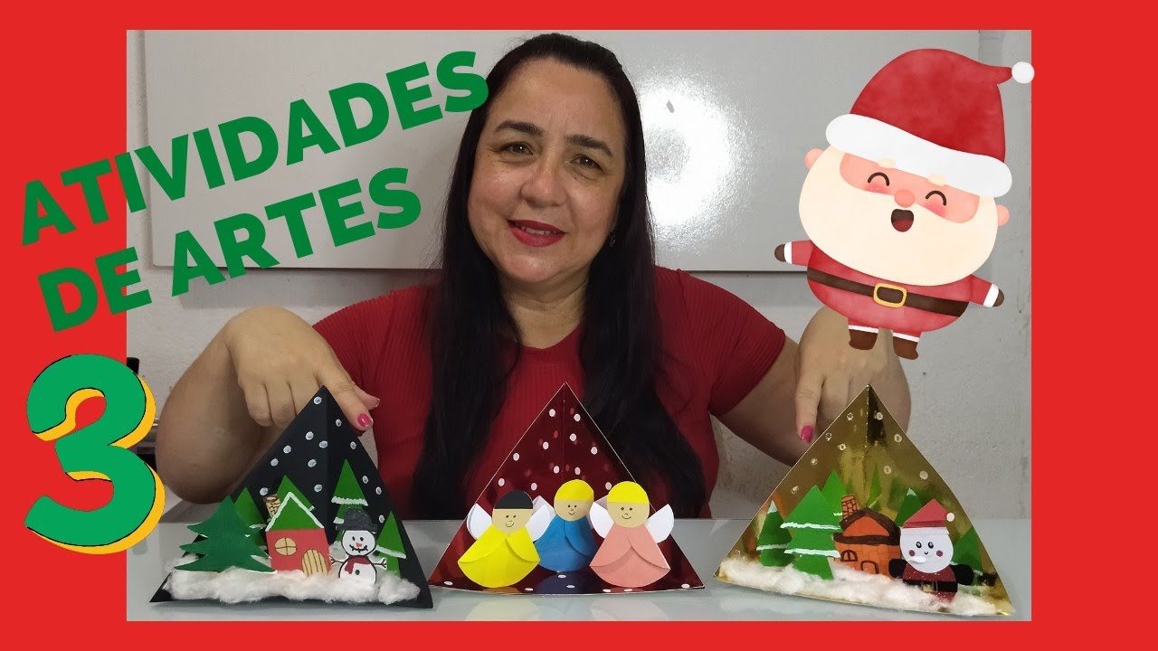 🟡ATIVIDADE DE ARTES PARA O NATAL- Educação infantil - YouTube