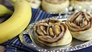 Schnell und fruchtige Schoko-Bananen-Schnecken - Nia Latea