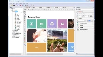 Autoplay Menu Designer software - Add transitions between pages