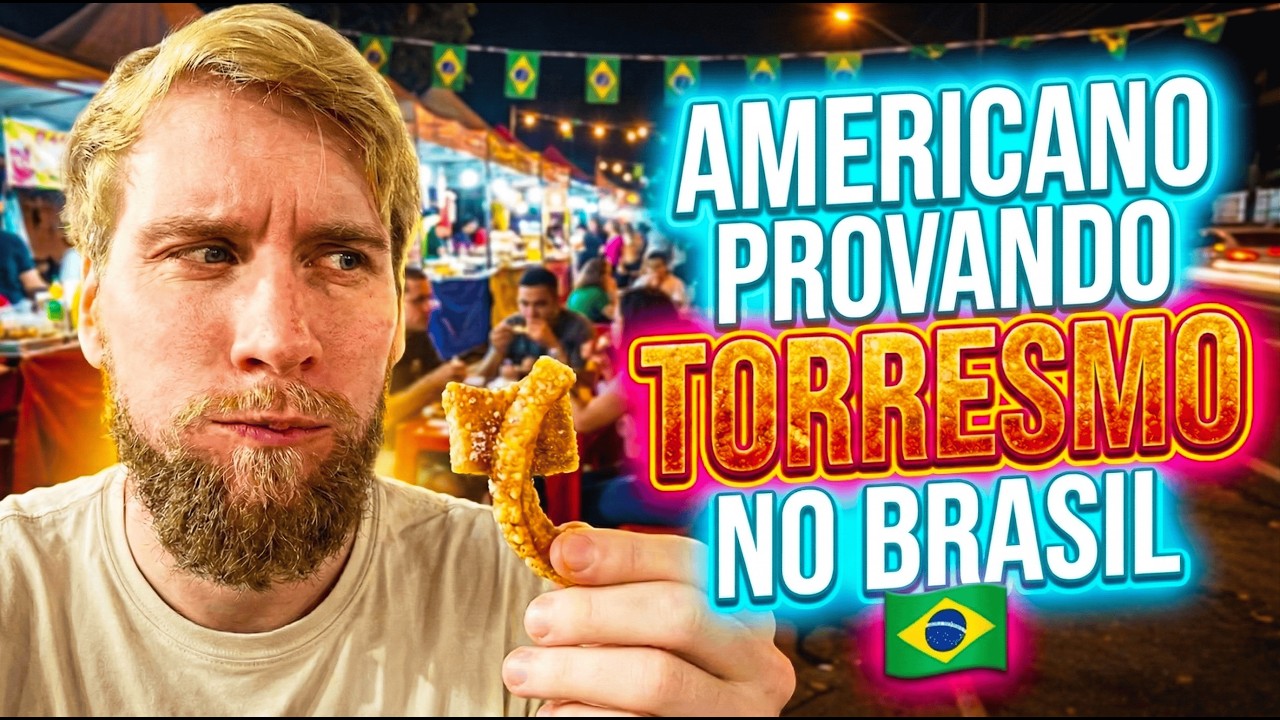 Um Americano No Brasil - Provando Torresmo pela Primeira Vez!