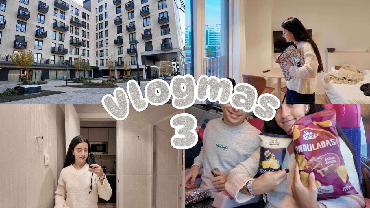 VLOGMAS 3🎄🎅🏻 | Dejamos el apartamento, vuelta a Barcelona con 7h de retraso…
