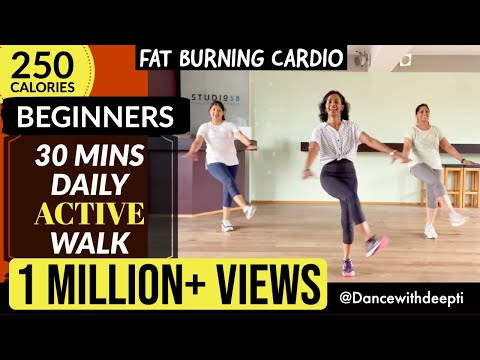 30 mins BEGINNERS Walk at Home | Lose 3-5 kgs in 1 month | BOLLYWOOD Dance Fitness Workout