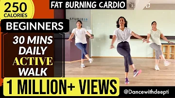 30 mins BEGINNERS Walk at Home | Lose 3-5 kgs in 1 month | BOLLYWOOD Dance Fitness Workout