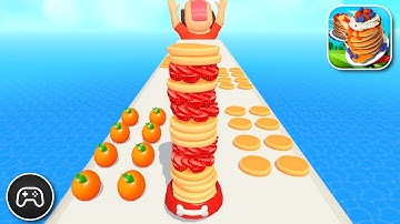 Pancake Run - Gameplay Walkthrough Part 76 - Puzzle Game Levels 468-472 (iOS, Android)