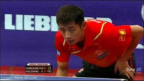 张继科 Zhang Jike /郝帅Hao Shuai VS.庄智渊CHUANG Chih Yuan/黄晟晟HUANG Sheng Sheng 2013 Austria Open